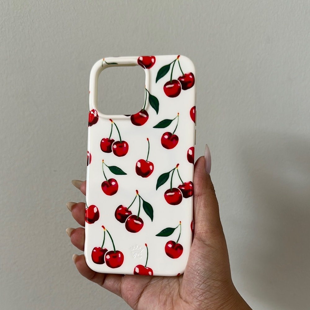 Velvet Caviar Cherry iPhone 14 Pro Max Case